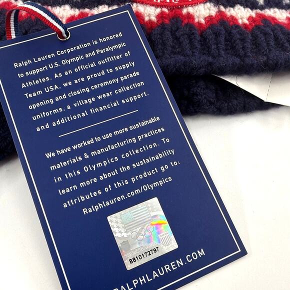 Polo Ralph Lauren Navy Combo Team USA Opening Ceremony Earflap Hat Size S/M main image 5